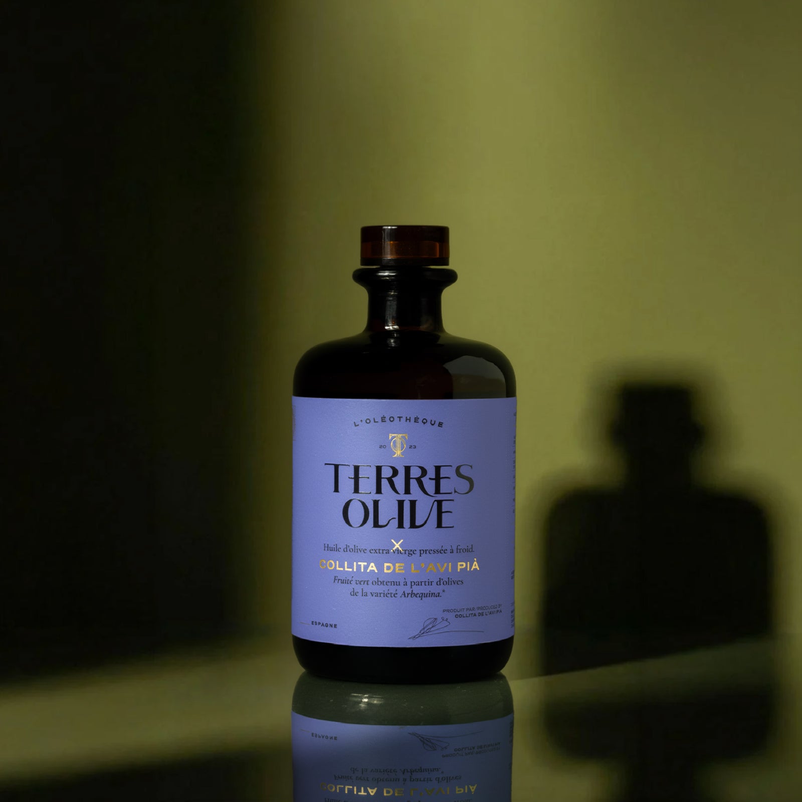 Bouteille Terres Olive Collita de l'Avi Pià, Arbequina monovariétale